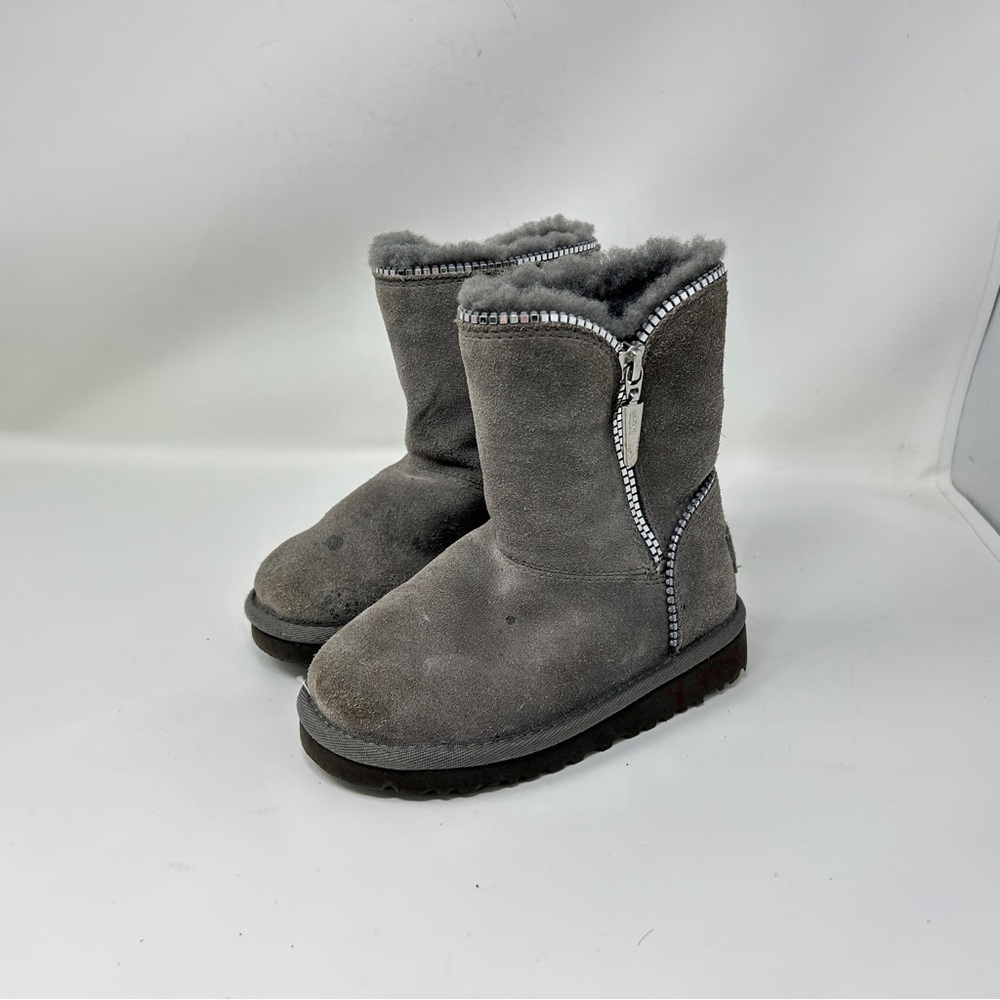 UGG Australia T Florence 1016992T Toddler girls suede black boots Size 10